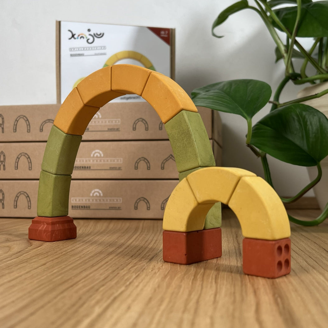 Entdecker-Set Raupenbande – kajuBOGENBAU Spielsteine-Set